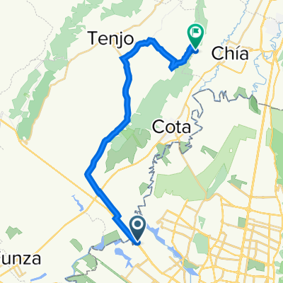 Carrera 120, Bogotá a Tenjo - Chia, Tenjo