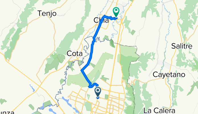 De Bogotá a Centro Chía 1103