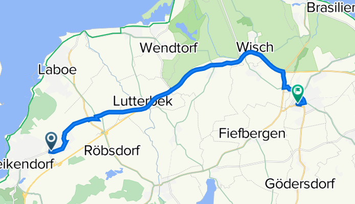 Neuheikendorfer Weg, Heikendorf nach Hermann-Löns-Weg 9, Schönberg (Holstein)