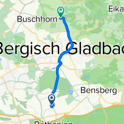 In der Taufe 5, Bergisch Gladbach nach Mutzbroicher Straße 17, Odenthal