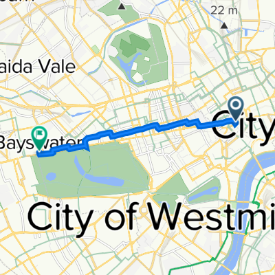 154 High Holborn, London to 7-11 Queensway, London