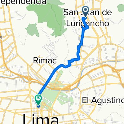 Jirón Las Celedonias,  to Lima