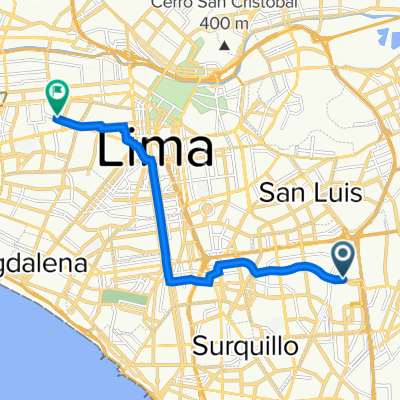 Avenida San Borja Norte,  a Casapalca, Lima