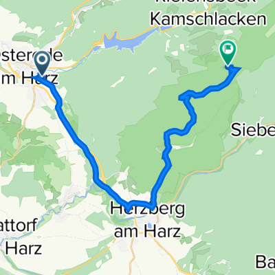 Osterode nach Hanskühnenburg - Über Lonau