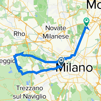 Da Via Michelangelo Buonarroti 4, Milano a Via dei Partigiani 109, Cinisello Balsamo