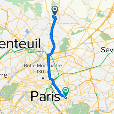 2–4 Rue de Giraudon, Sarcelles à 12 Rue de la Réunion, Paris