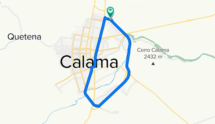 Avenida Circunvalación 1458, Calama a Condominio Valle Altiplánico, Calama