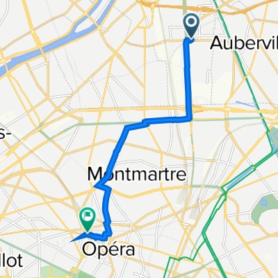 70 Rue du Landy, Saint-Denis à 6 Rue de Rome, Paris