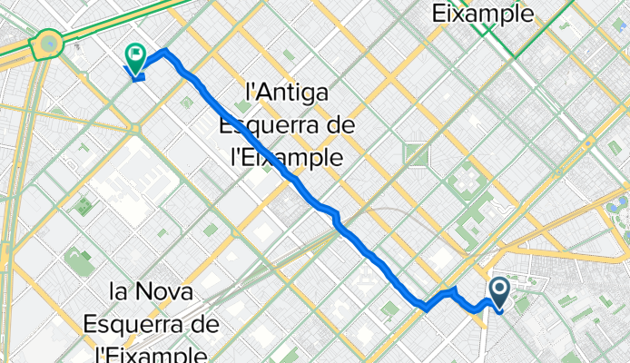 Carrer de Joaquìn Costa, 64, Barcelona a Carrer de Londres, 58–60, Barcelona