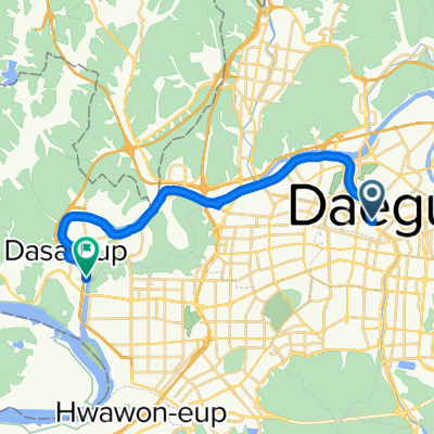 칠성동2가 409-22 to 다사읍 93-3
