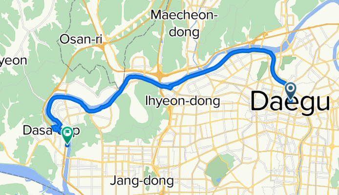칠성동2가 409-22 to 다사읍 93-3