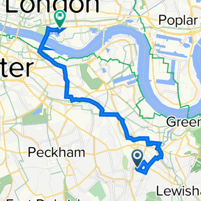 66A Upper Brockley Road, London to 1 Thomas More St, London