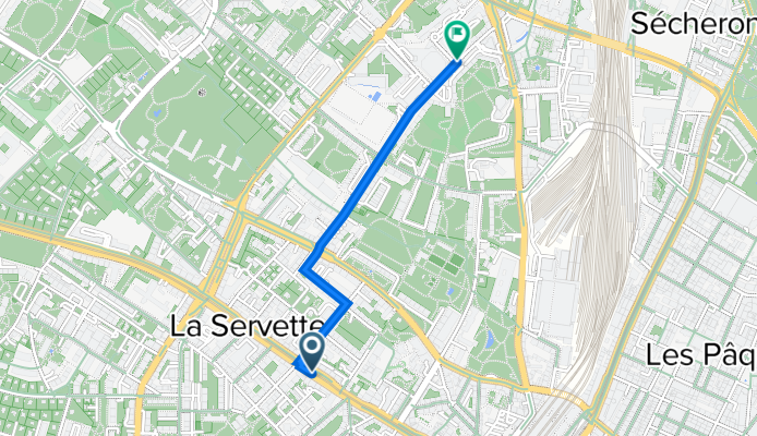 Rue de la Servette 55–67, Genève à Rue de Vermont 54, Genève