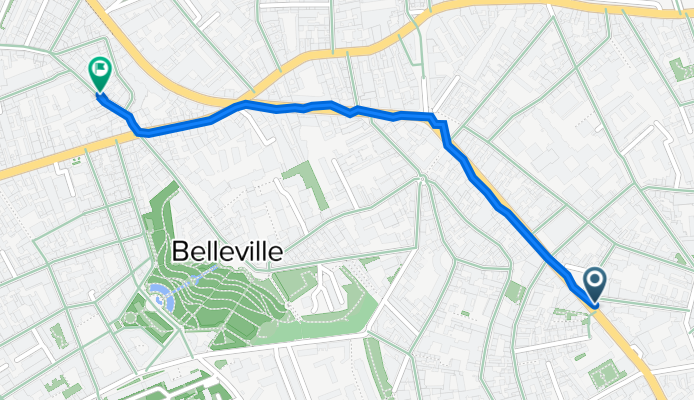 290 Rue des Pyrénées, Paris à 83 Rue de Rébéval, Paris