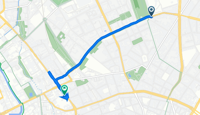 Eberswalder Straße 2, Berlin nach Chausseestraße 123, Berlin