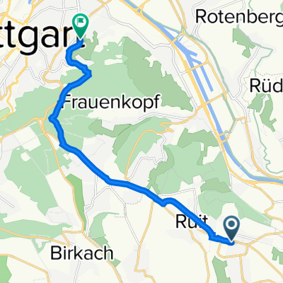 Poltawaweg 6, Ostfildern-Nellingen nach Bergstraße 78, Stuttgart