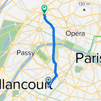 17 Rue de Vouillé, Paris à 108 Rue Pierre Demours, Paris