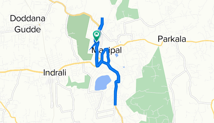 9Q3M+RJQ, Manipal to 9Q3M+RJQ, Manipal