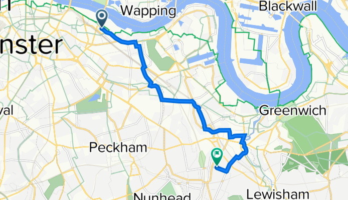 198 Hartland House, Tooley St, London to 66A Upper Brockley Road, London