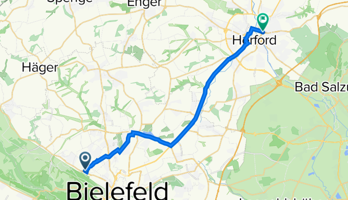 Morgenbreede 17, Bielefeld nach Mindener Straße 26, Herford