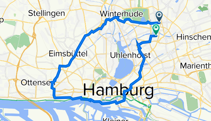 Hellbrookstraße 30, Hamburg nach Brucknerstraße 12, Hamburg