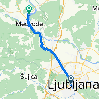 Trg republike 1, Ljubljana to Medvode, Medvode