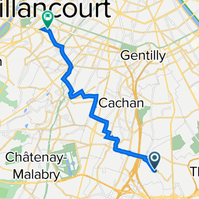 5 Rue Ernest Flammarion, Chevilly-Larue à 9 Rue Gabrielle d'Estrées, Vanves