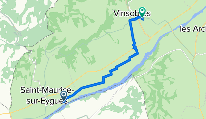 De Chemin Rural des Ramières, Saint-Maurice-sur-Eygues à 196 Chemin de Sournure, Vinsobres