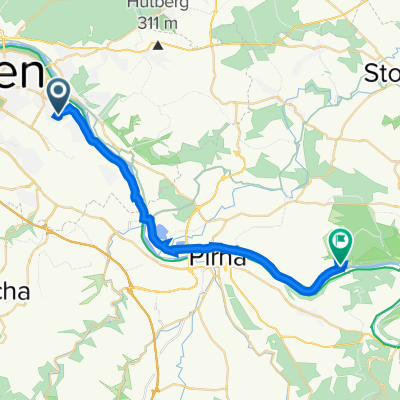 Schulze-Delitzsch-Straße 18, Dresden nach Schreiberberg 3, Stadt Wehlen