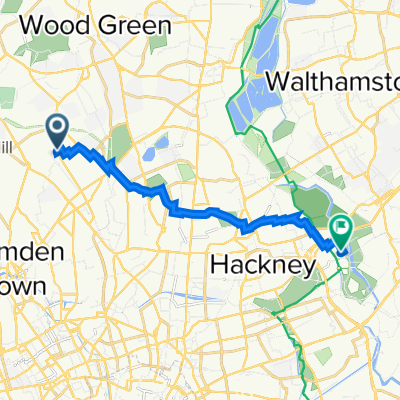Hornsey Road 493B to Parkes Street 4