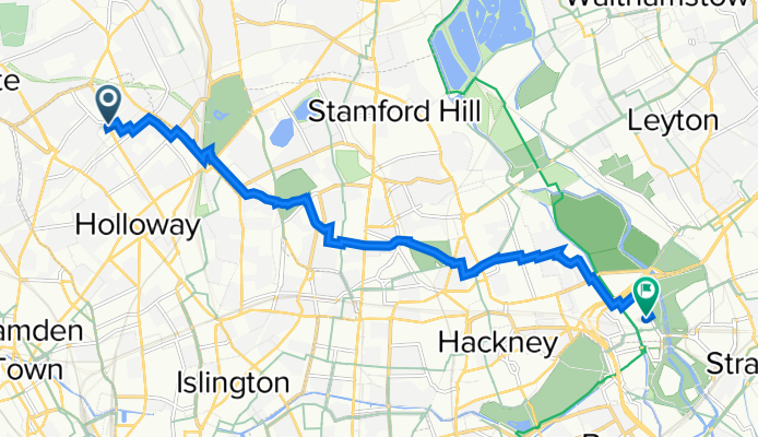 Hornsey Road 493B to Parkes Street 4