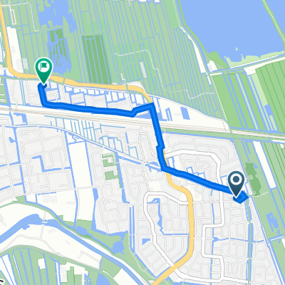 Watergangpolderplein 31, Gouda naar Citroenvlinderstraat 40, Gouda