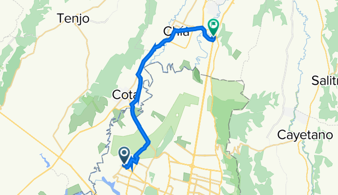 De Calle 148 147A, Bogotá a Bogotá ‎-La Caro