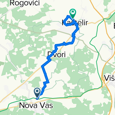 Višnjanska ulica 1, Brčići to 8M4P+GM, Kaštelir