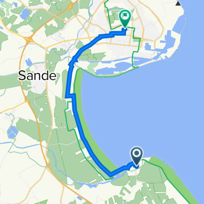 Saphuser Straße 16, Varel nach Siebethsburger Straße 13, Wilhelmshaven