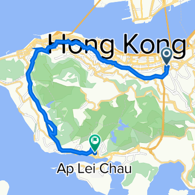 Canal Road East, Causeway Bay to 2 Nam Ning Street, Aberdeen