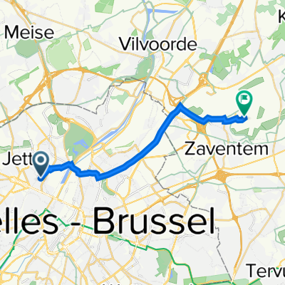 Avenue Jean Dubrucq 117, Sint-Jans-Molenbeek to Zaventem
