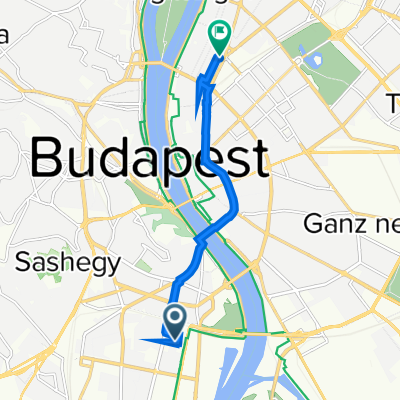 Nádorliget utca 7., Budapest to Kresz Géza utca 37c., Budapest