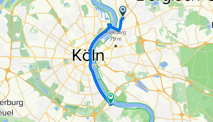 Hacketäuerstraße 33, Köln nach Hauptstraße 44, Köln