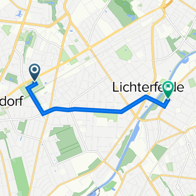 Mörchinger Straße 80, Berlin to Ostpreußendamm 166, Berlin