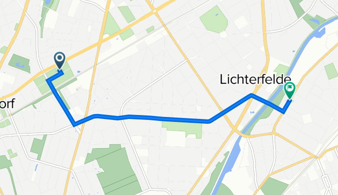 Mörchinger Straße 80, Berlin to Ostpreußendamm 166, Berlin