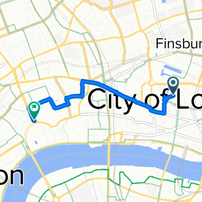 Guildhall Library, Aldermanbury, London to 2 Kingsway, London
