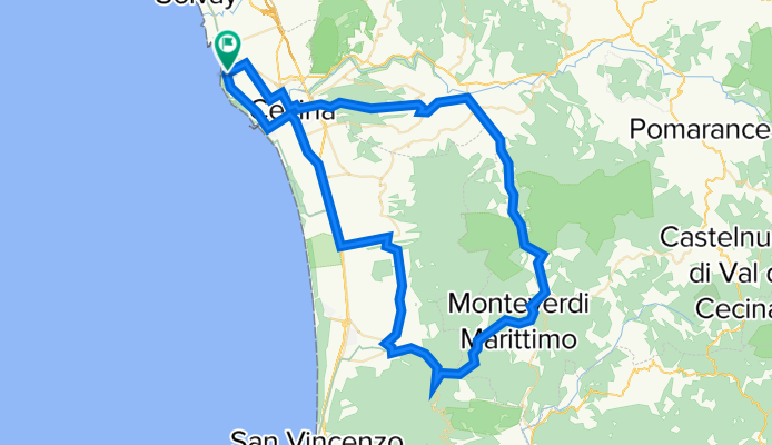 Vada-C.Carducci-Montev.Maritt.-Canetto-Gabella-Guardistallo-Vada 95km