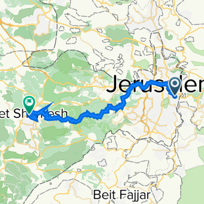 A-Tur Junction/Rabi'a Al-Adawiya, Jerusalem to HaHarash Street 3, Bet Shemesh