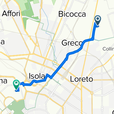 Via Privata Val di Non 2, Milano a Via Paolo Sarpi 27, Milano