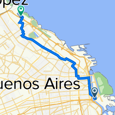 Pierina Dealessi 1950, Buenos Aires to Bicisenda Costanera, Buenos Aires