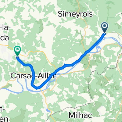Impasse du Bord de l'Eau, Carlux à 44 Route de Gourdon, Sarlat-la-Canéda