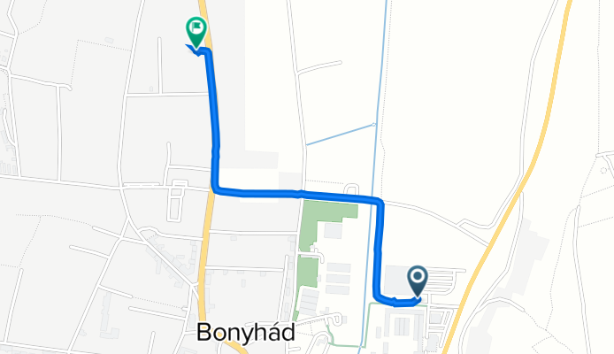 Völgység utca, Bonyhád to Rákóczi Ferenc utca 79., Bonyhád
