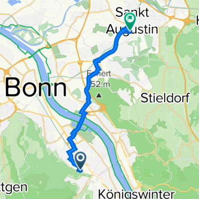 Dietrichstraße 81, Bonn nach Pauluskirchstraße 1, Sankt Augustin