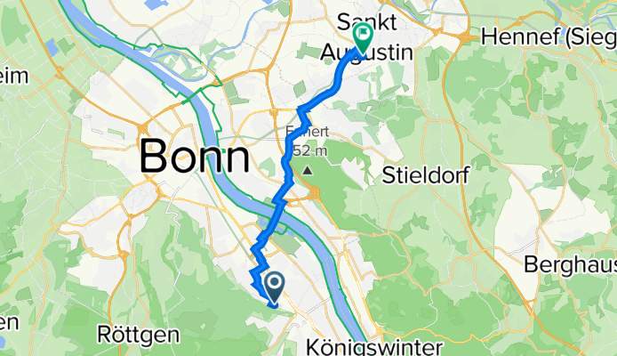 Dietrichstraße 81, Bonn nach Pauluskirchstraße 1, Sankt Augustin